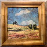 A12b. “Les Ceildu Matins” signed painting. 24.5” x 24.5